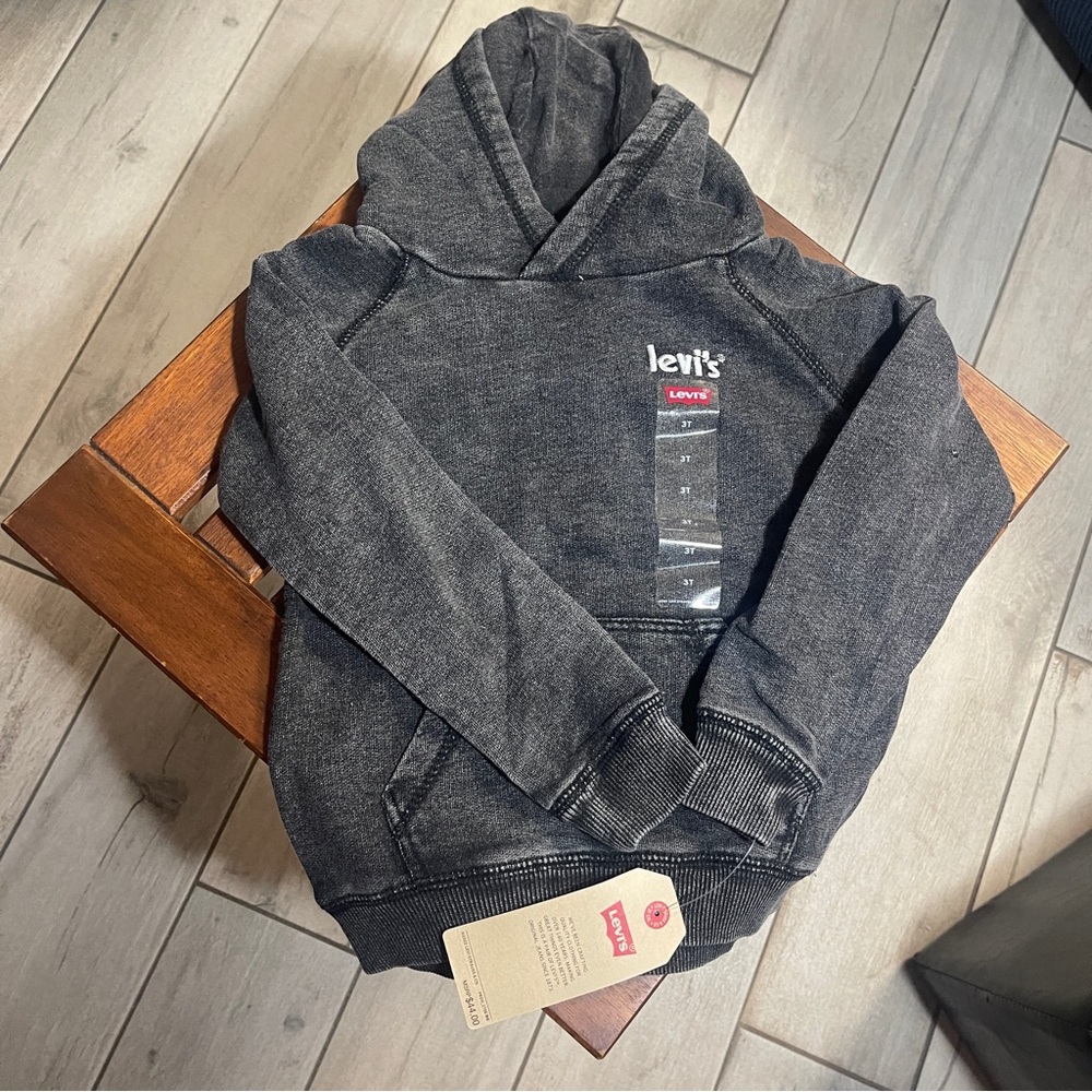 Levi's Charcoal Hoodie with Logo